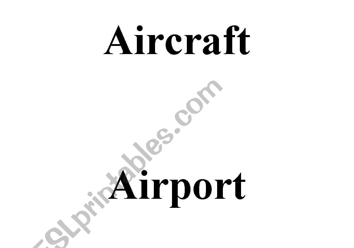 aircraft worksheet