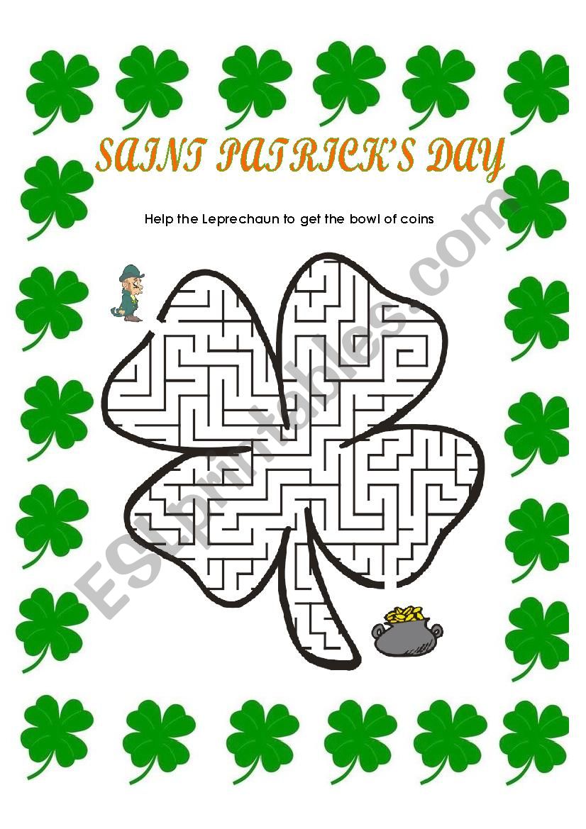 Saint Patricks Day worksheet