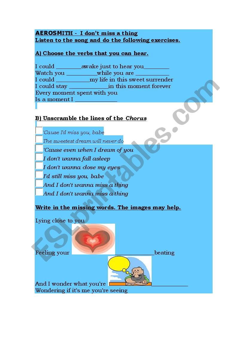 Aerosmith - I donÂ´t wanna miss a thing