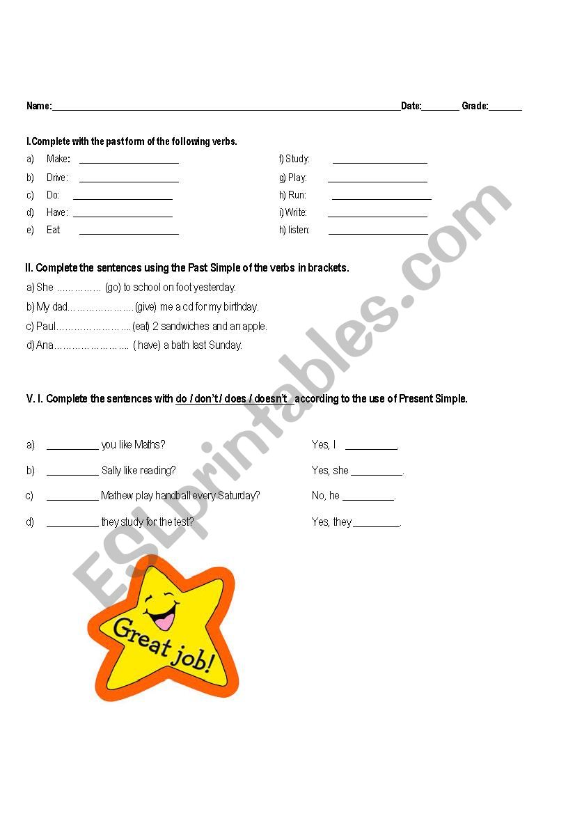 quiz worksheet