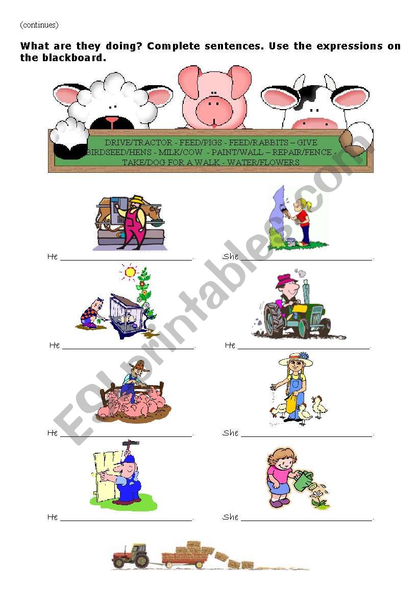 A Trip To the Farm - Part2 worksheet