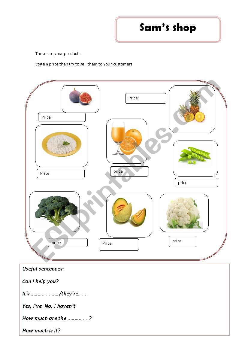 shopping at the greengrocerÂ´s part 2