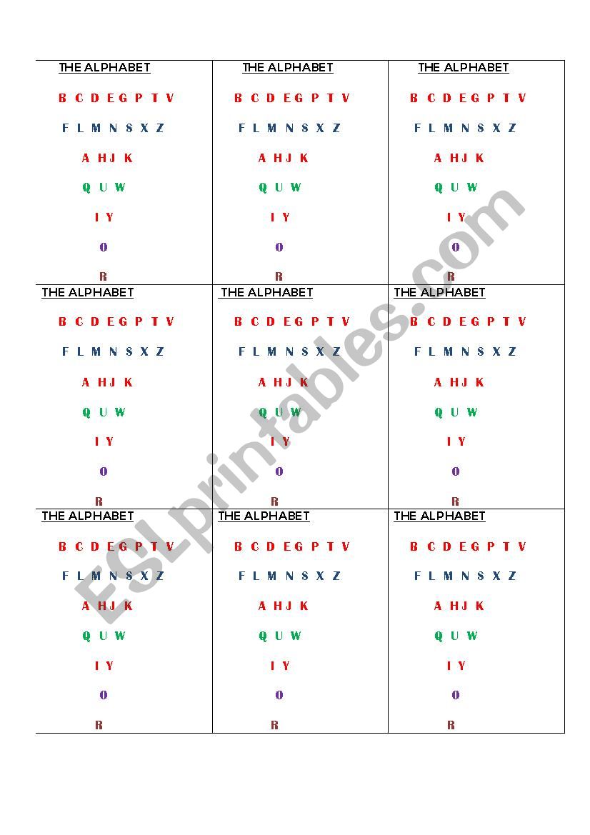 Revision of topics worksheet