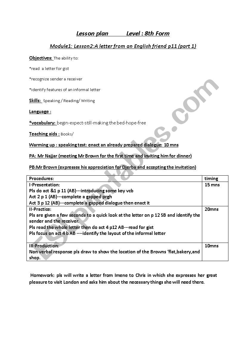 plan-a-letter-from-an-english-friend-part-1-esl-worksheet-by-loubaba