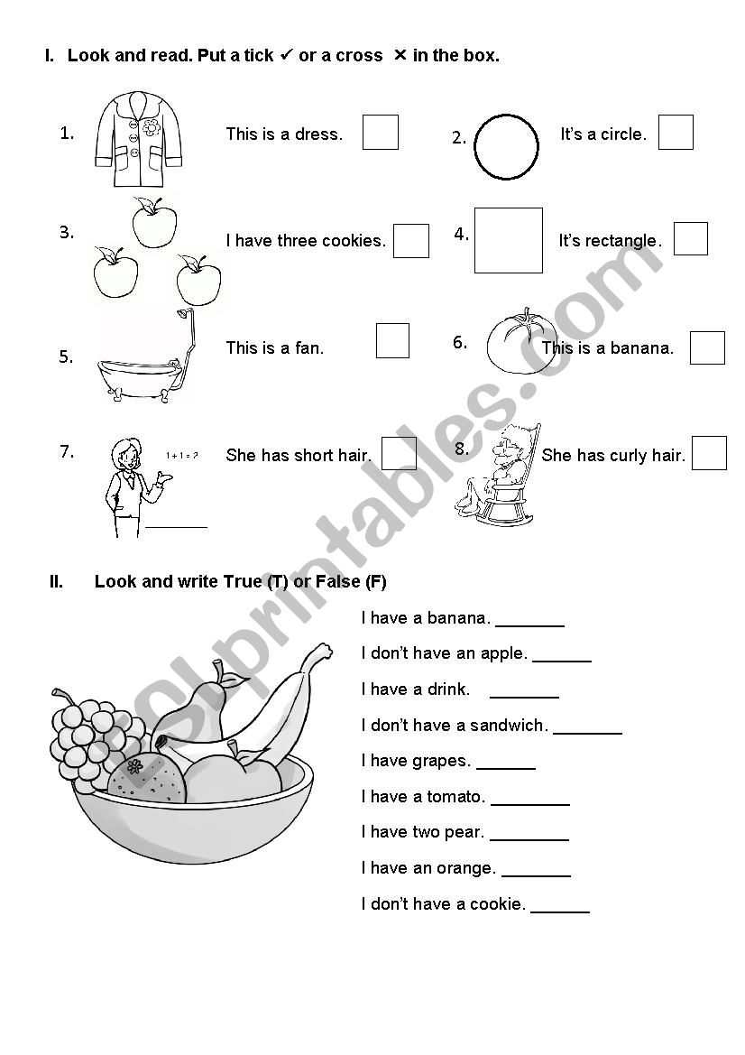 HAS/ HAVE GOT worksheet