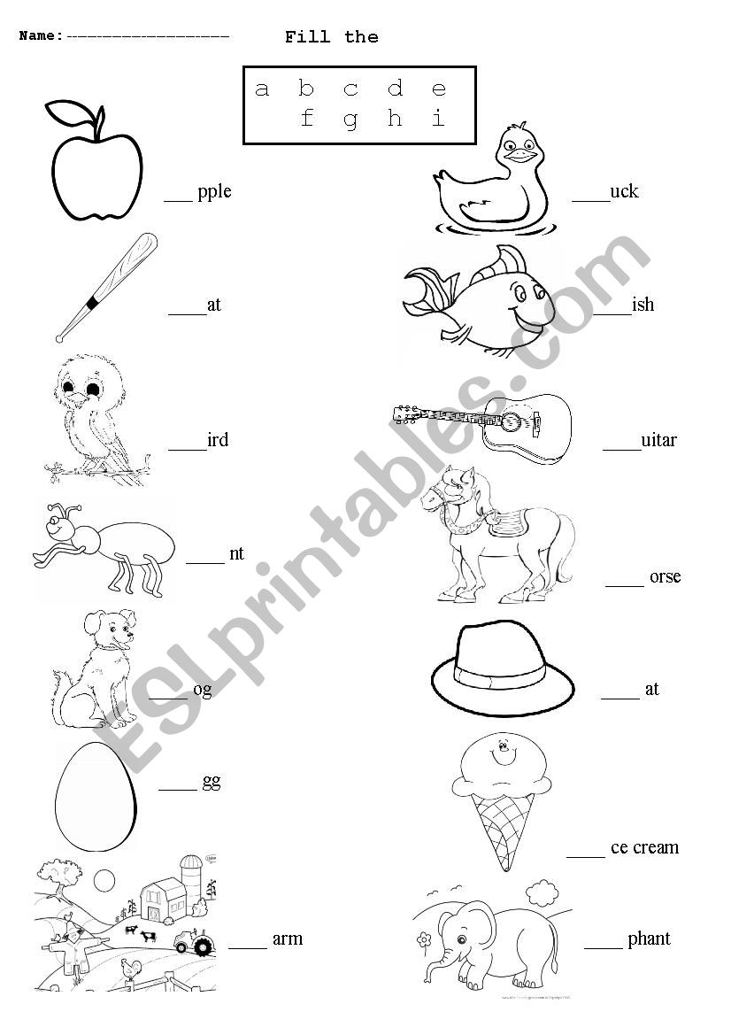 Alphabet - Numbers - Colors worksheet