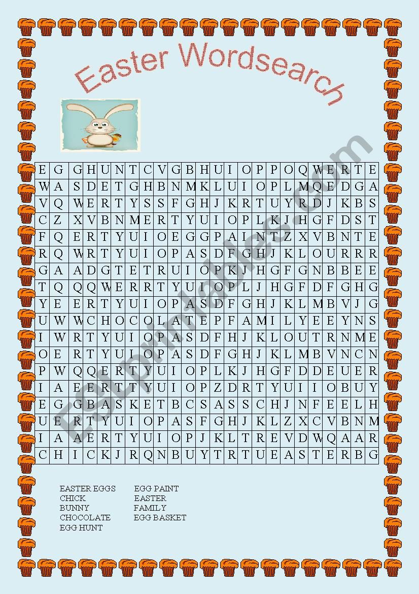 EASTER WORDSEARCH worksheet