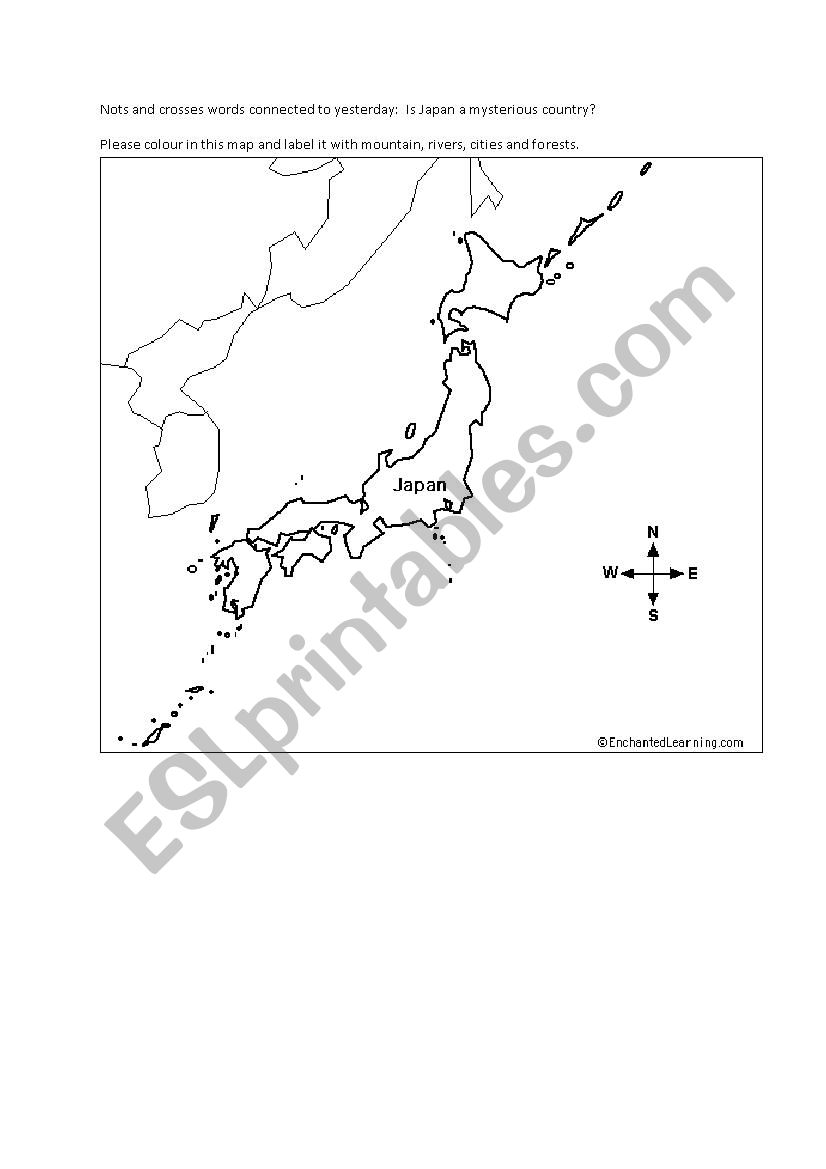 Japan past simple continuous worksheet