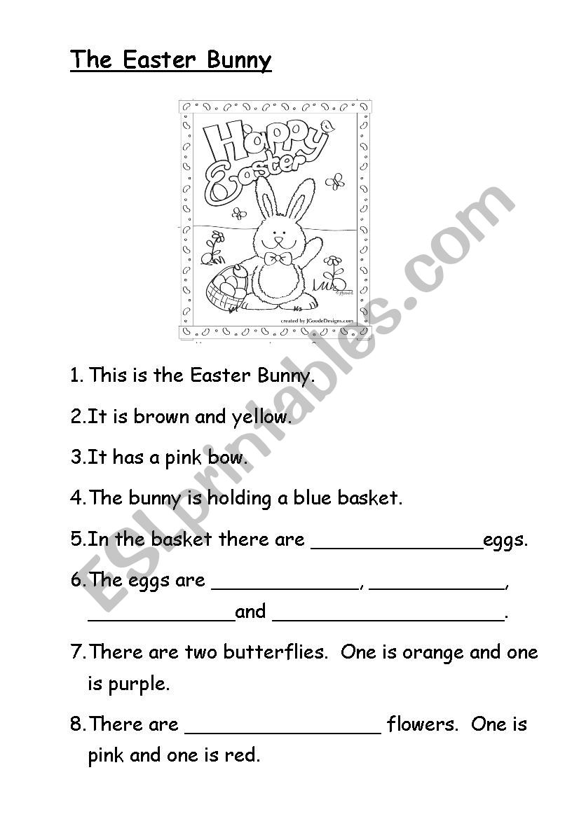The Easter Bunny worksheet
