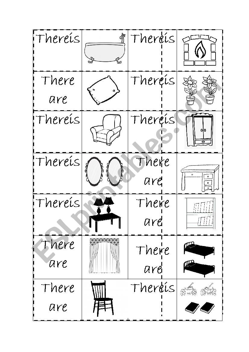 There is/are domino worksheet