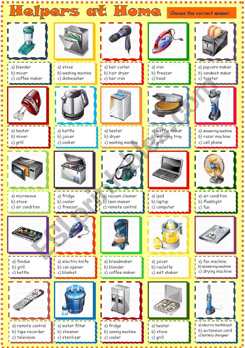 Helpers at Home (3) worksheet