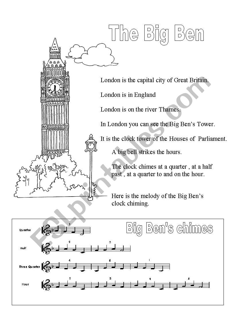 THE BIG BEN worksheet