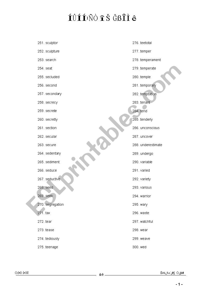 PET IELTS FCE VOCABULARY  worksheet