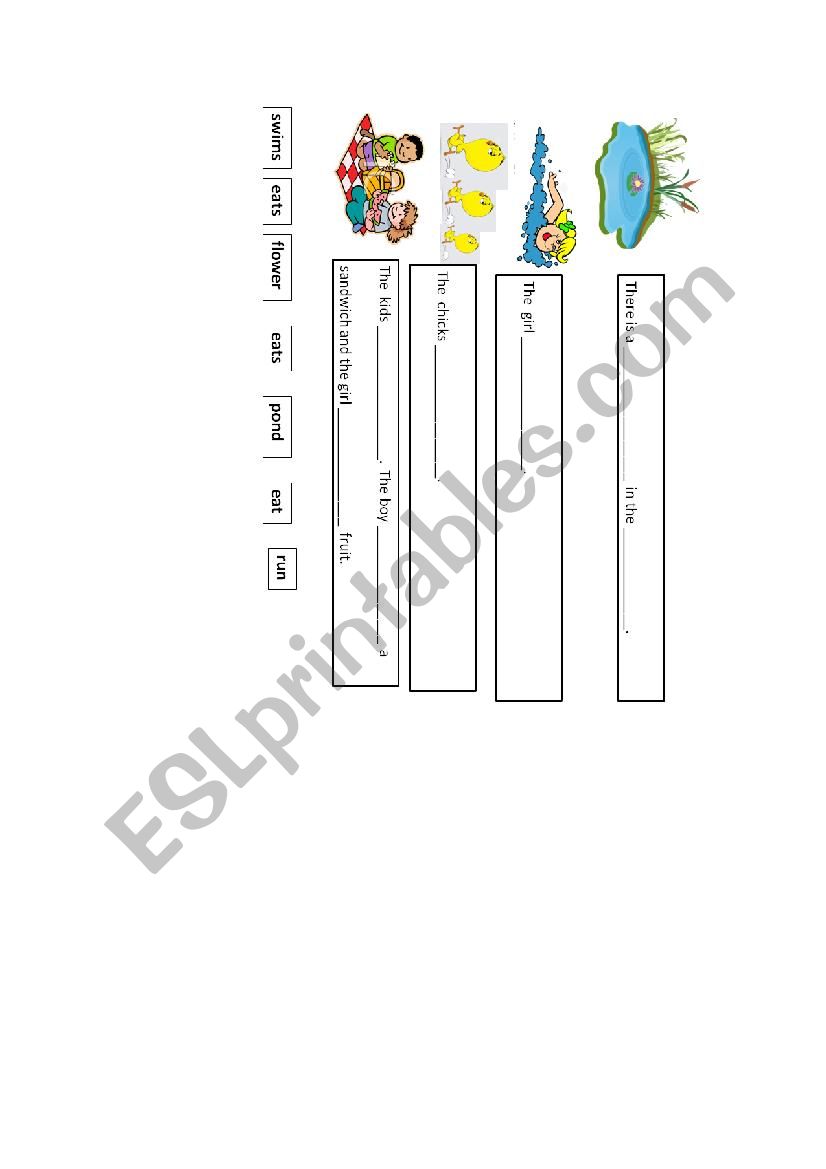 kindergarten reading activity worksheet