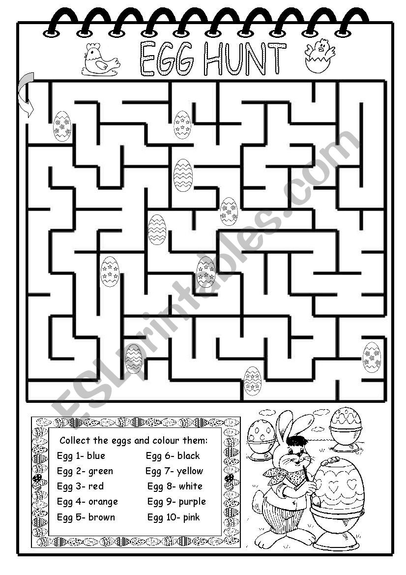 Egg Hunt worksheet