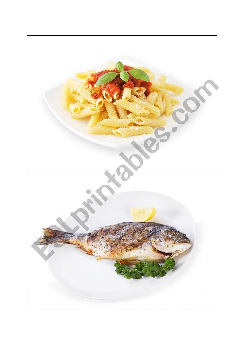 Food Flashcards part 1 worksheet