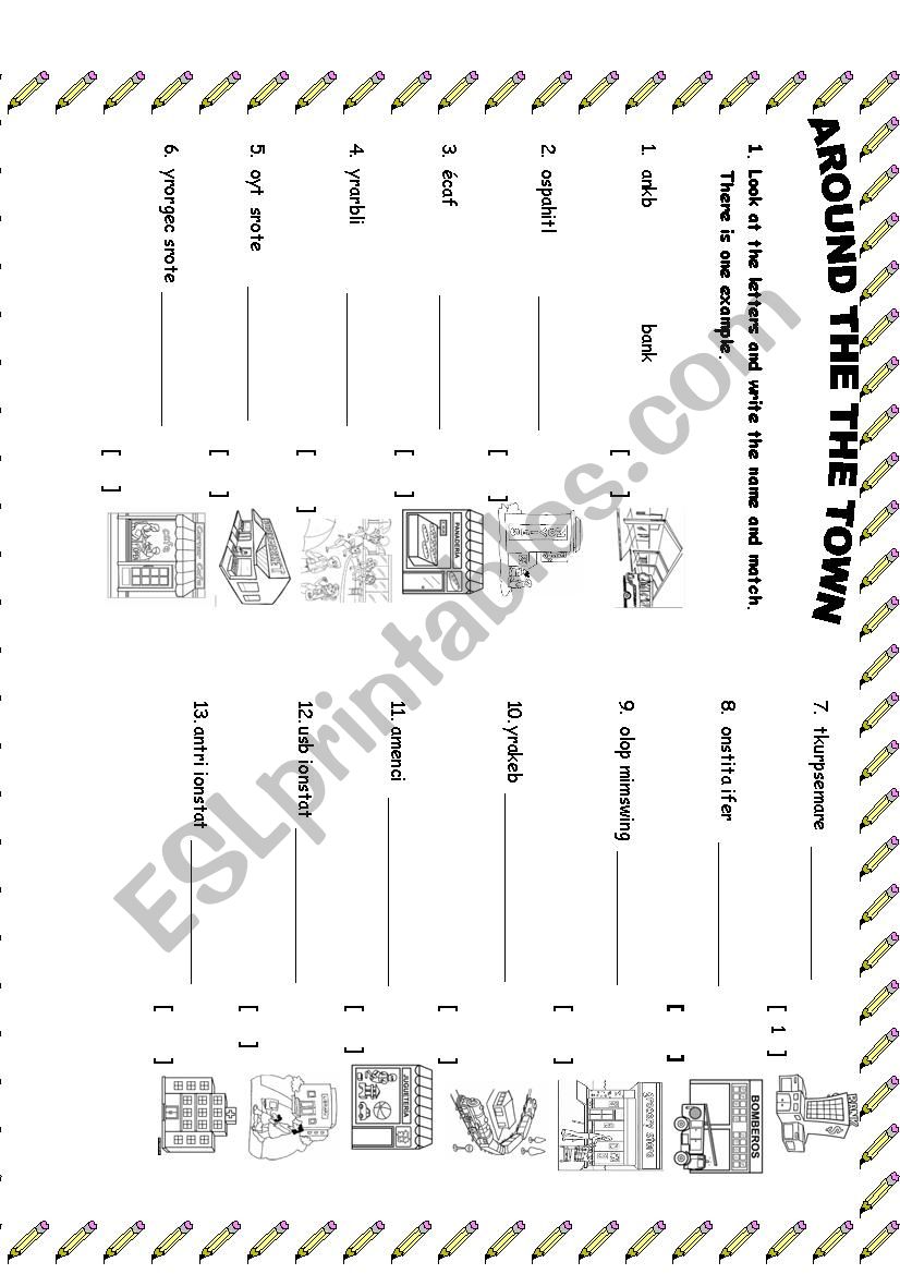 IN THE CITY 1 worksheet