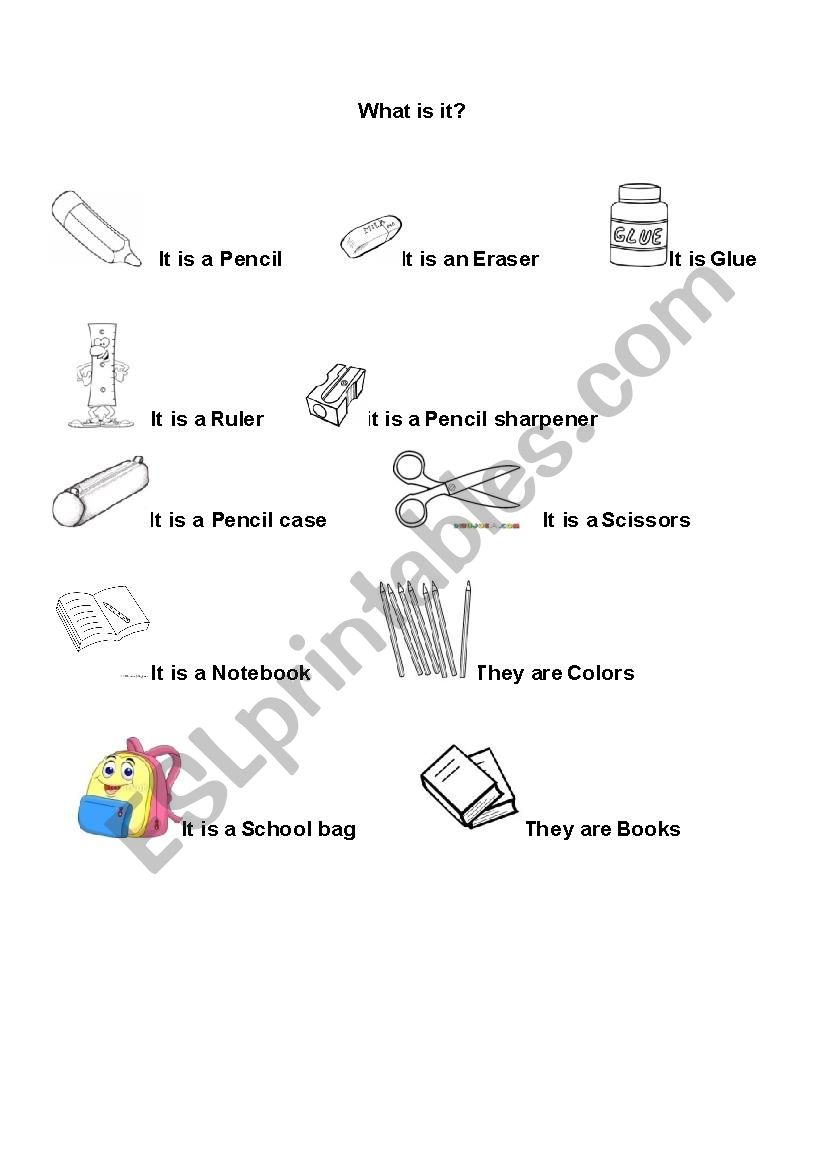 elements of study worksheet