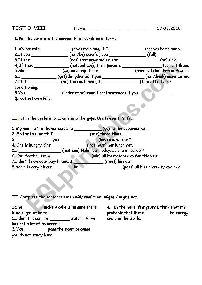 Test worksheet