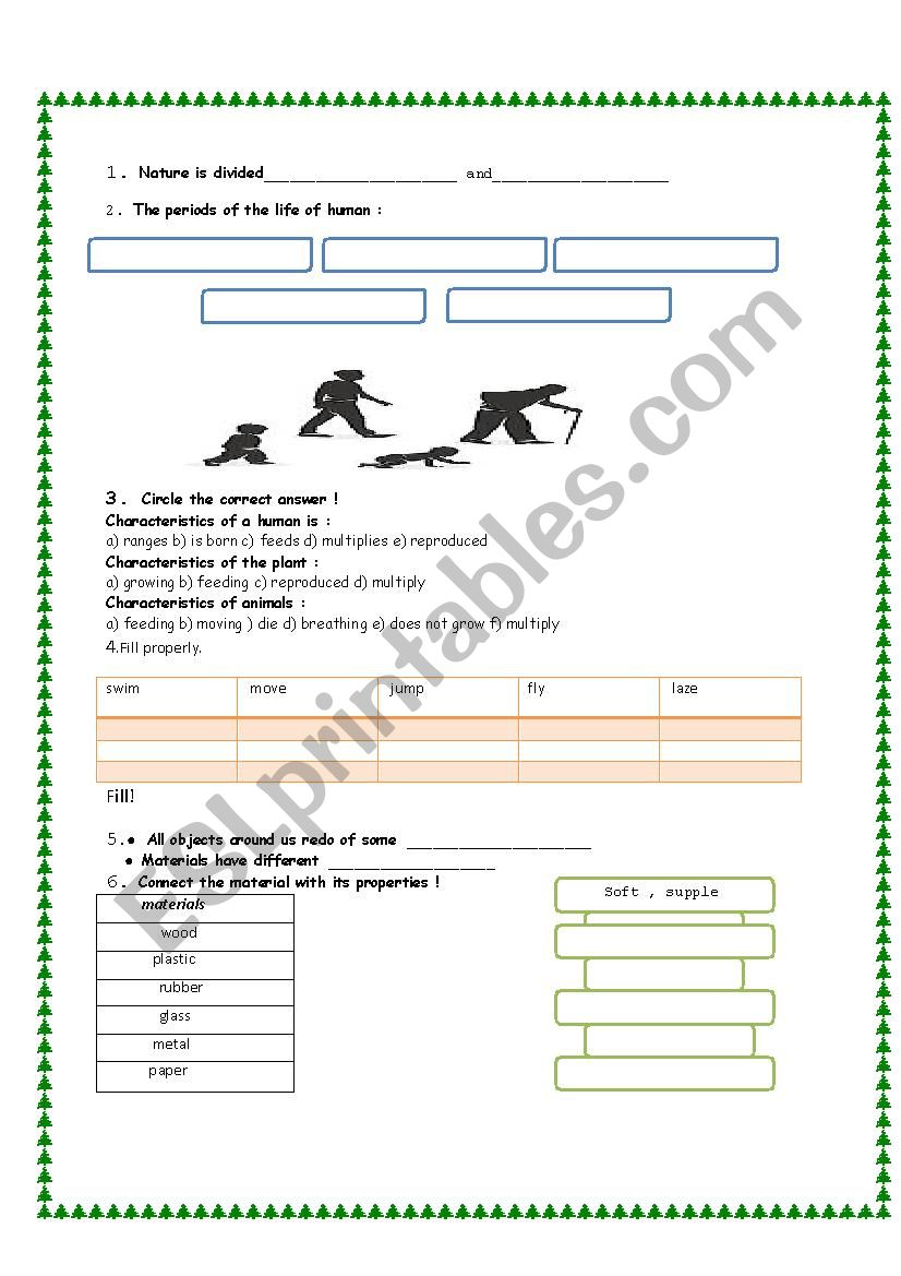 sciense worksheet