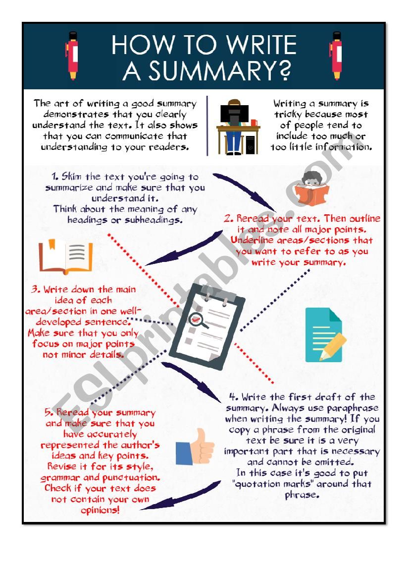 exercise on summary writing