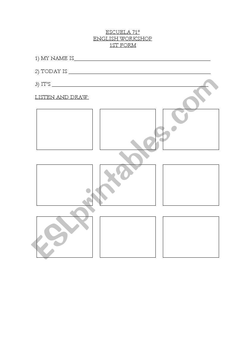 Evaluation worksheet worksheet