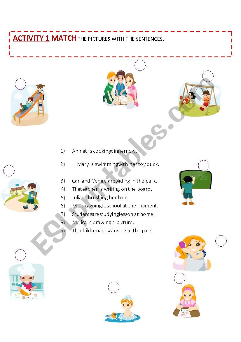 PRESENT CONTINUOUS/ PROGRESSIVE ACTIVITY-1