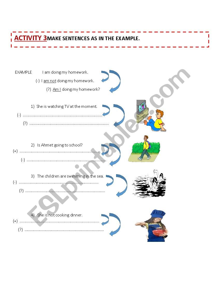 PRESENT CONTINUOUS/ PROGRESSIVE ACTIVITY-3