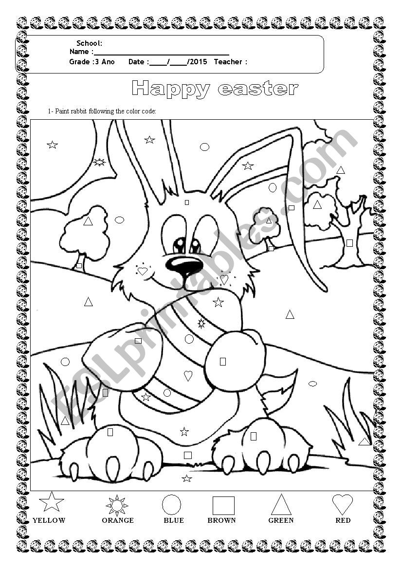 easter  worksheet