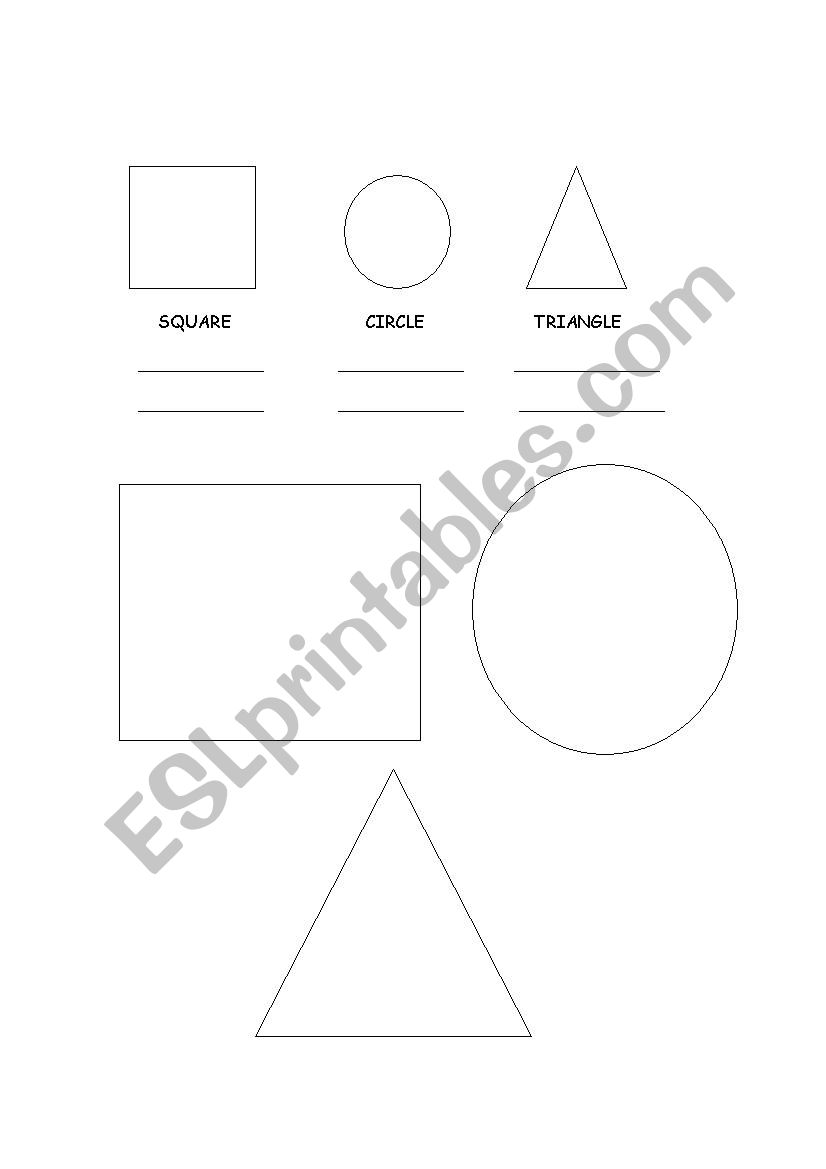 Shapes worksheet