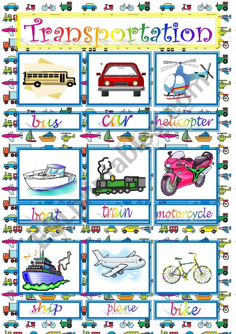 Transportation worksheet