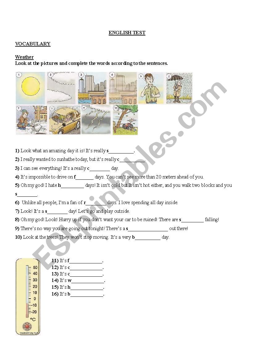 Test worksheet