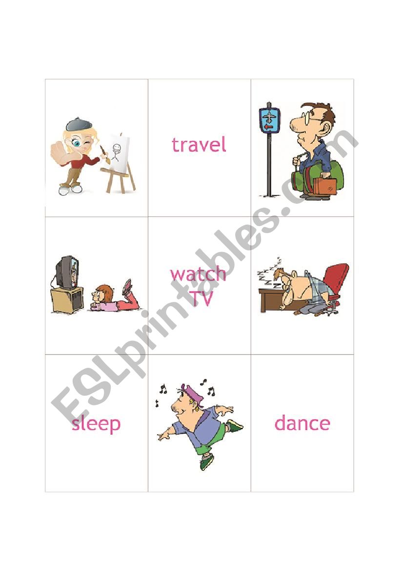 Flashcards ACTIONS part 4 worksheet