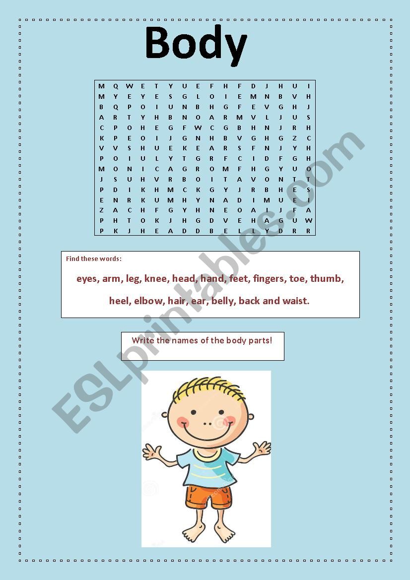 Body worksheet