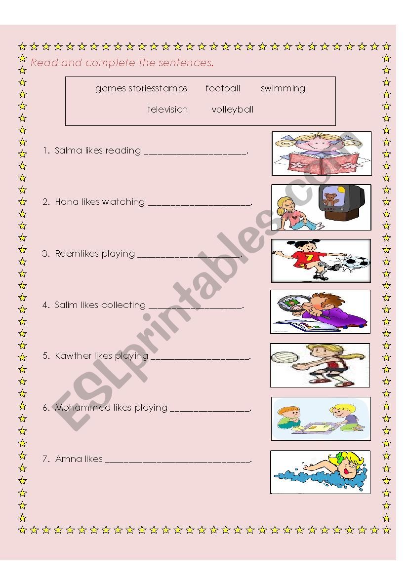 reading quize worksheet