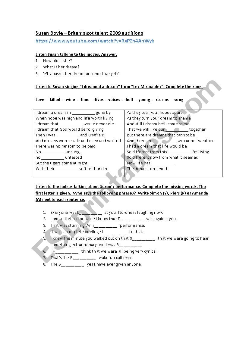 DVD Session - Susan Boyle - BritanÂ´s got talent