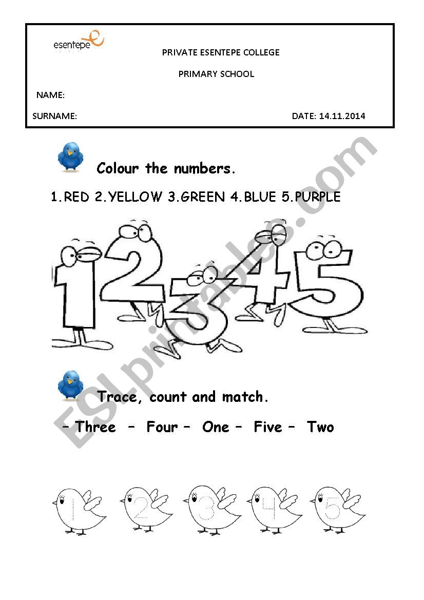 :NUMBERS worksheet