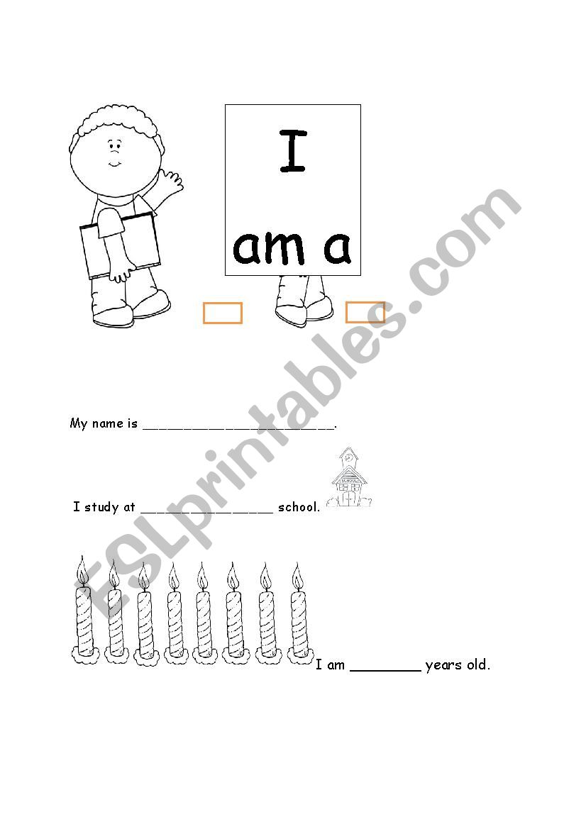 self introduction  worksheet