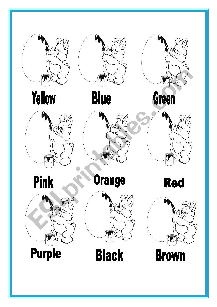 Colors worksheet