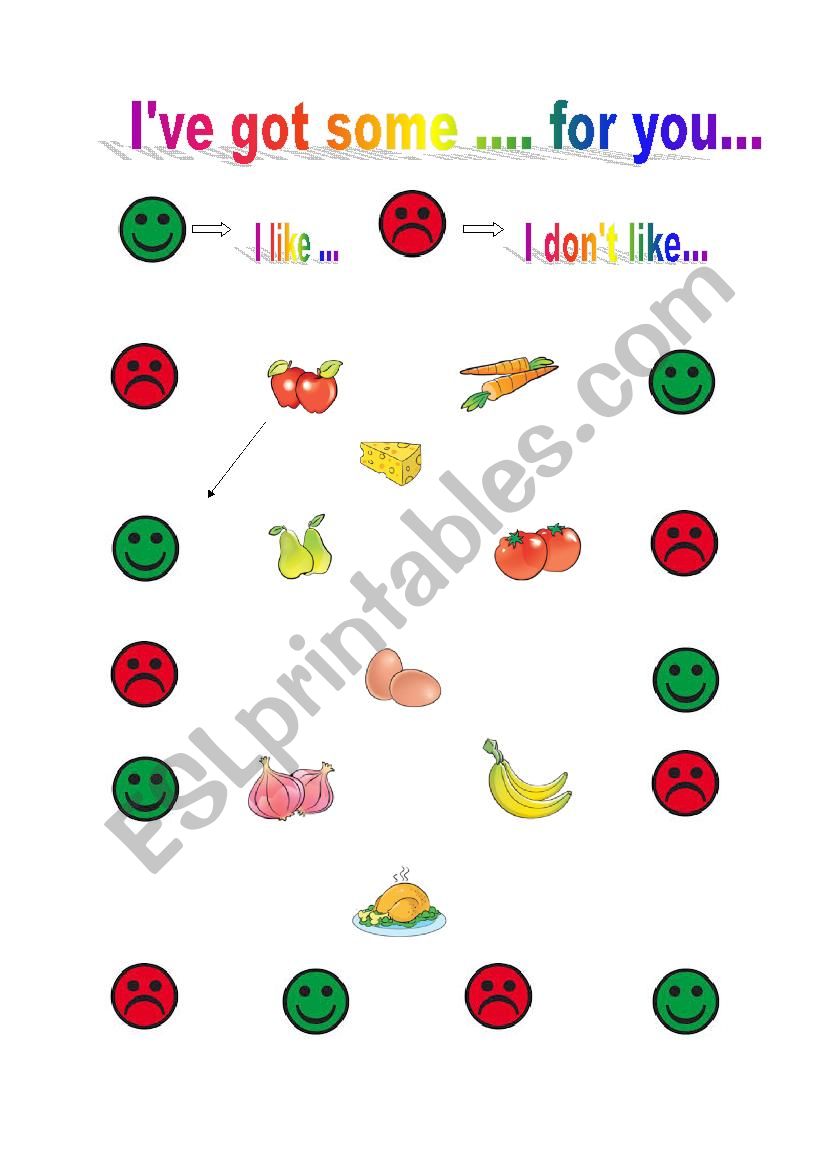 FOOD worksheet