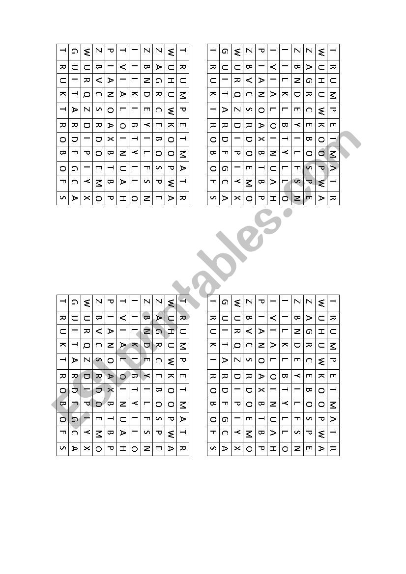 crosswrd worksheet