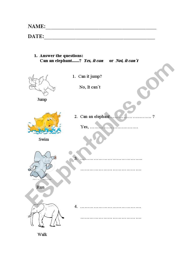 Can/cant worksheet