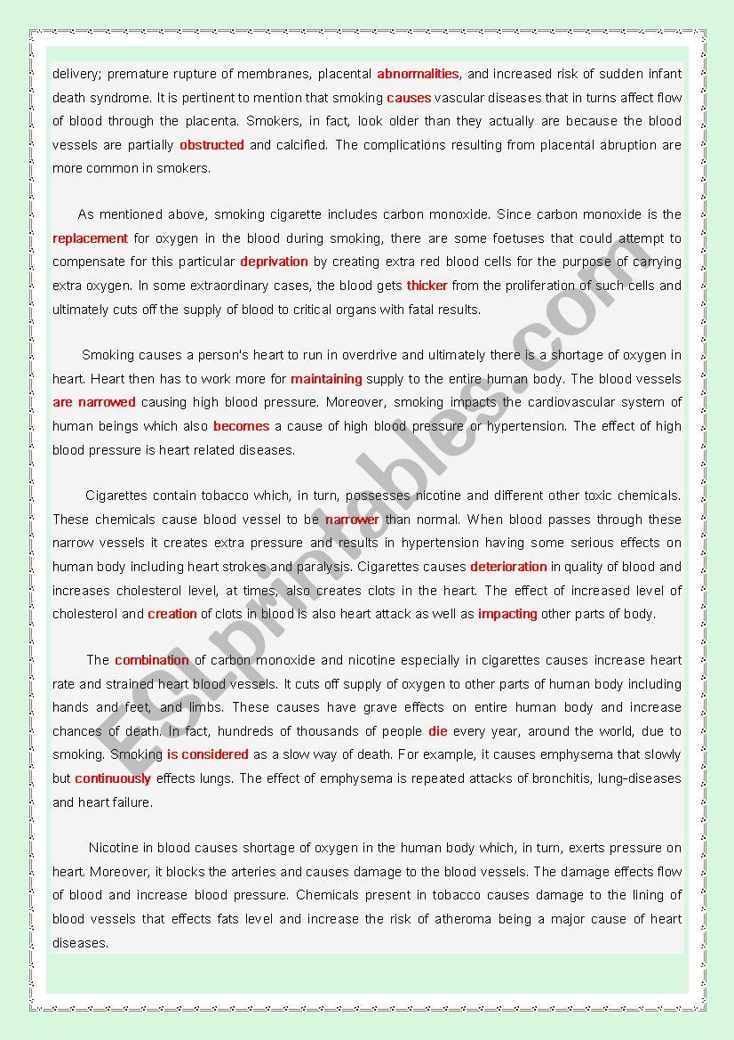 Cause And Effect Essay About Smoking | blogger.com cause and effect essay on smoking