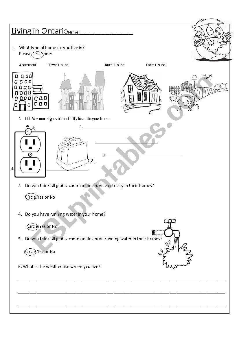 Community worksheet