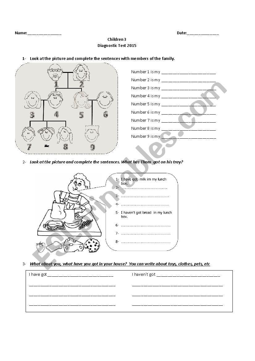 Happy Street 1 Revision worksheet