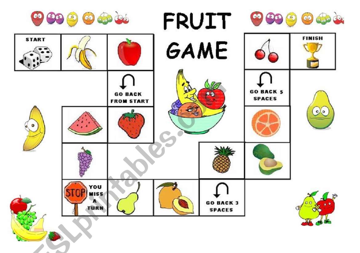 The Fruit Game worksheet