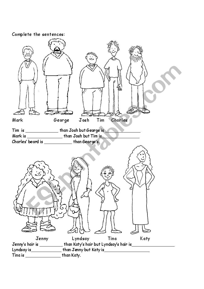 Comparatives and superlatives 