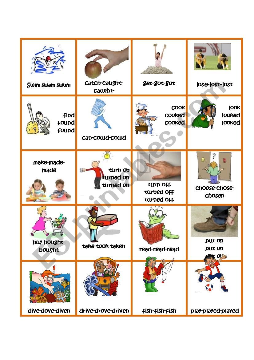 Verbs picture dictionary 2 worksheet
