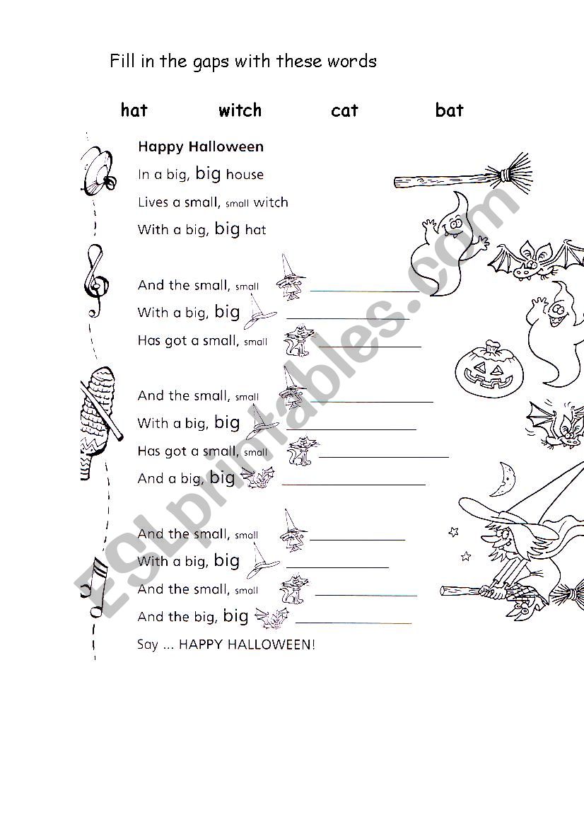 HALLOWEEN WORKSHEET worksheet