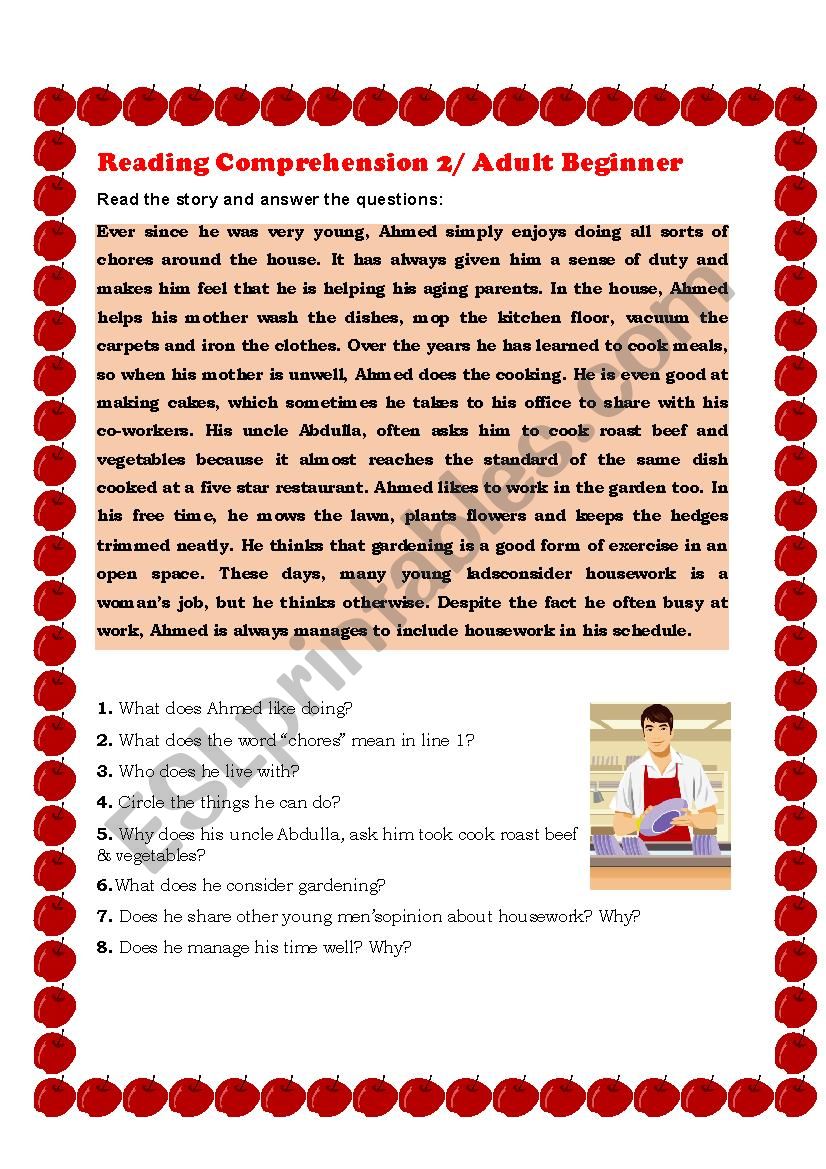 Reading Comprehension 2 worksheet